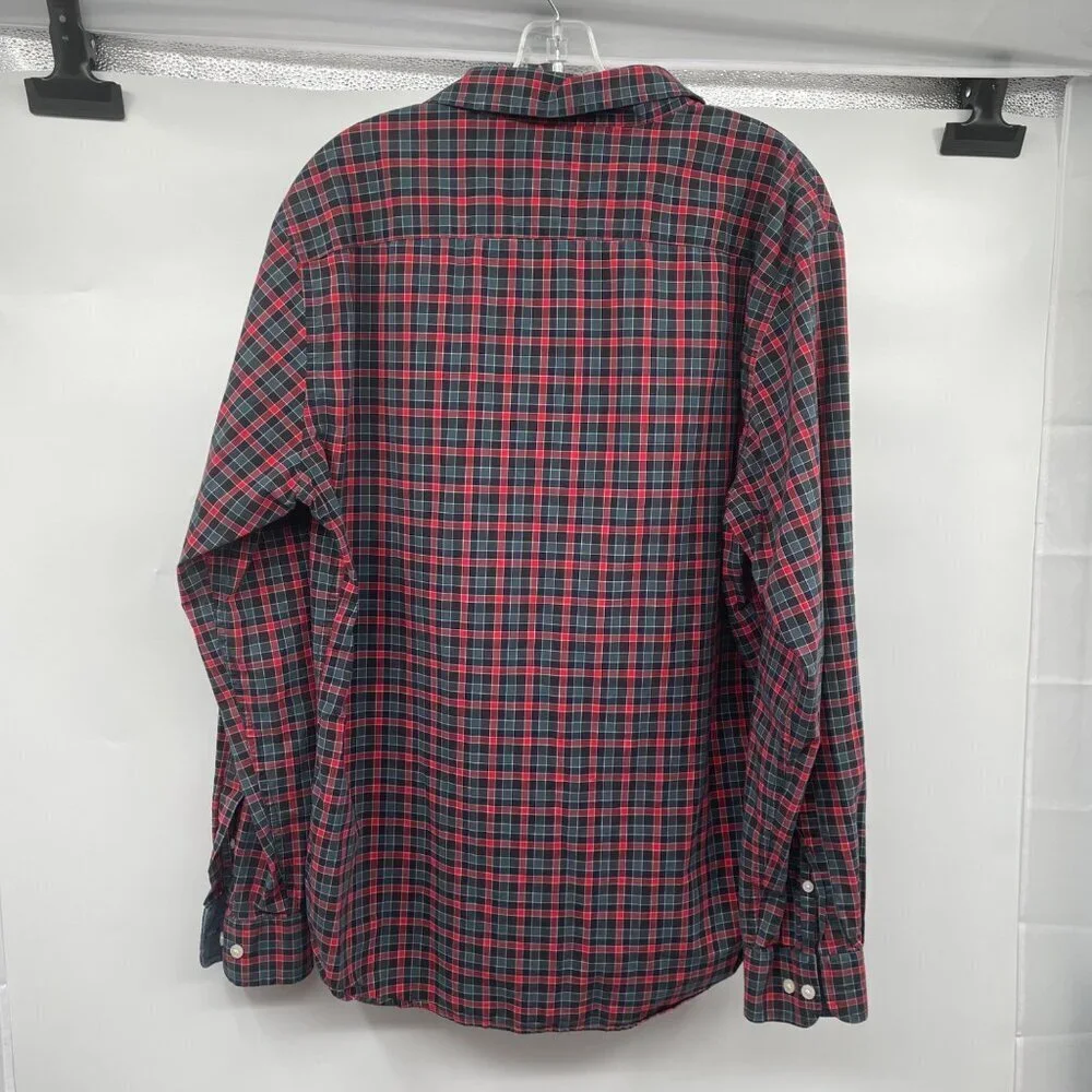 Banana Republic Men's Checkered Button Up Shirt Slim Fit Multicolor Size Large